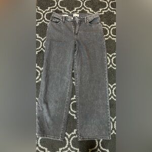 Universal Thread High Rise Relaxed Wide Leg Jeans Size 6, Grey Wash